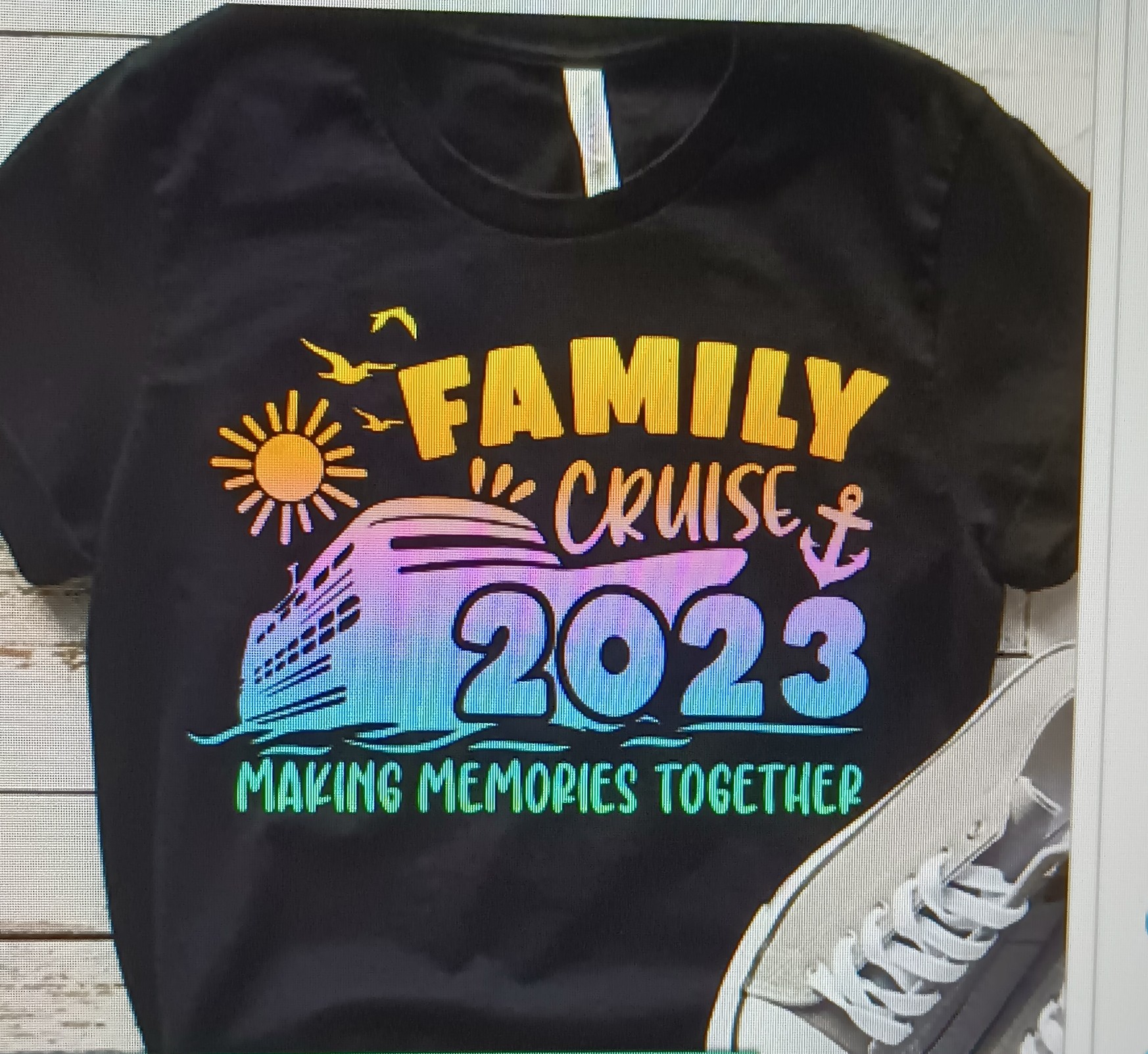 Custom faith-based t-shirt with elegant gold cross design